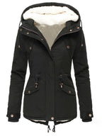 Hooded lined winter jacket