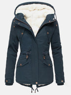 Hooded lined winter jacket