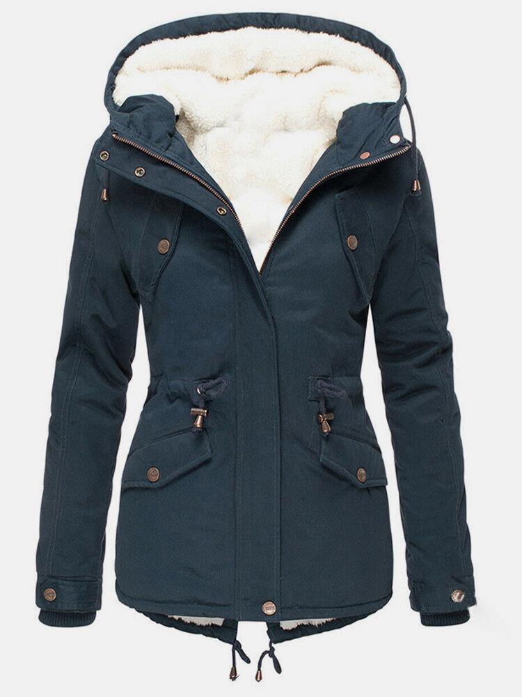 Hooded lined winter jacket