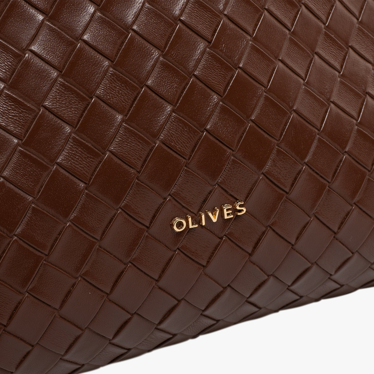 Vegan leather shoulder tote bag