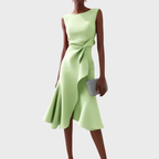 Women's Draped Midi Dress
