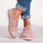 Women's Suede Brogue Oxford Sneaker