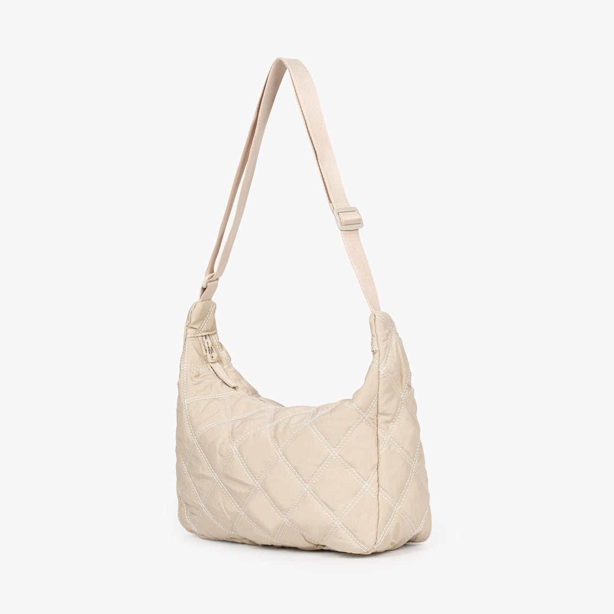 Women's chic quilted puffer shoulder bag