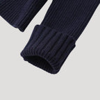 Women's Knit Cardigan Denim Trim