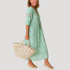 Relaxed Fit Boho Midi Dress