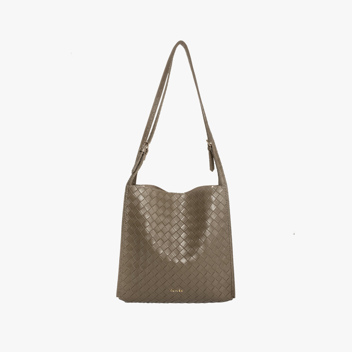 Vegan leather shoulder tote bag