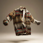Men's wool blend layering jacket for the season in dark brown