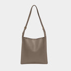Vegan leather shoulder tote bag