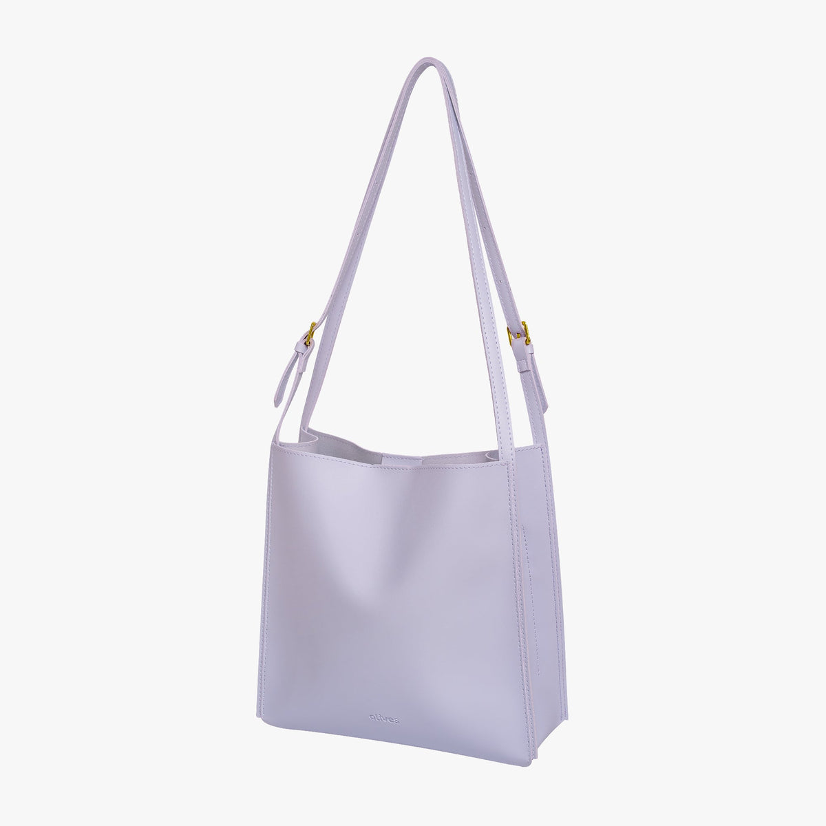 Vegan leather shoulder tote bag