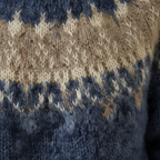 Nordic pattern knit sweater