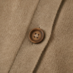 Collared button front knit cardigan