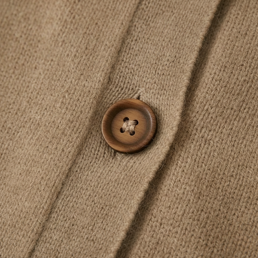 Collared button front knit cardigan
