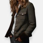 Herringbone tweed tailored jacket