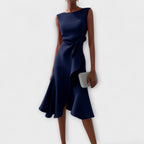 Women's Draped Midi Dress