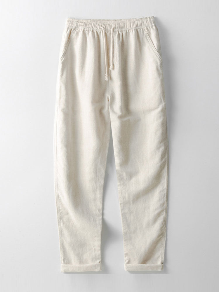 Cotton-Linen Shirt and Pants Set