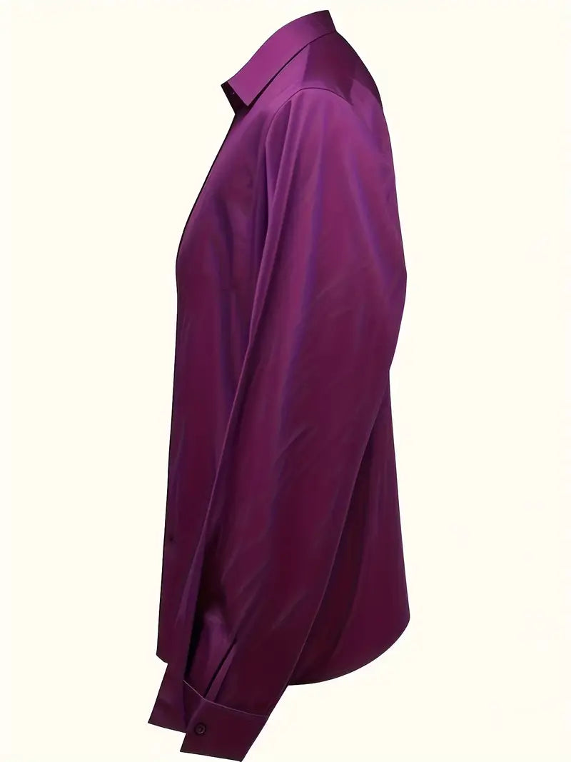Draped neck long sleeve blouse
