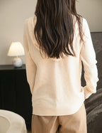 Women's warm merino wool zip up hooded cardigan with pockets