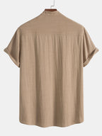 Linen Two-Piece Shirt and Trouser Set