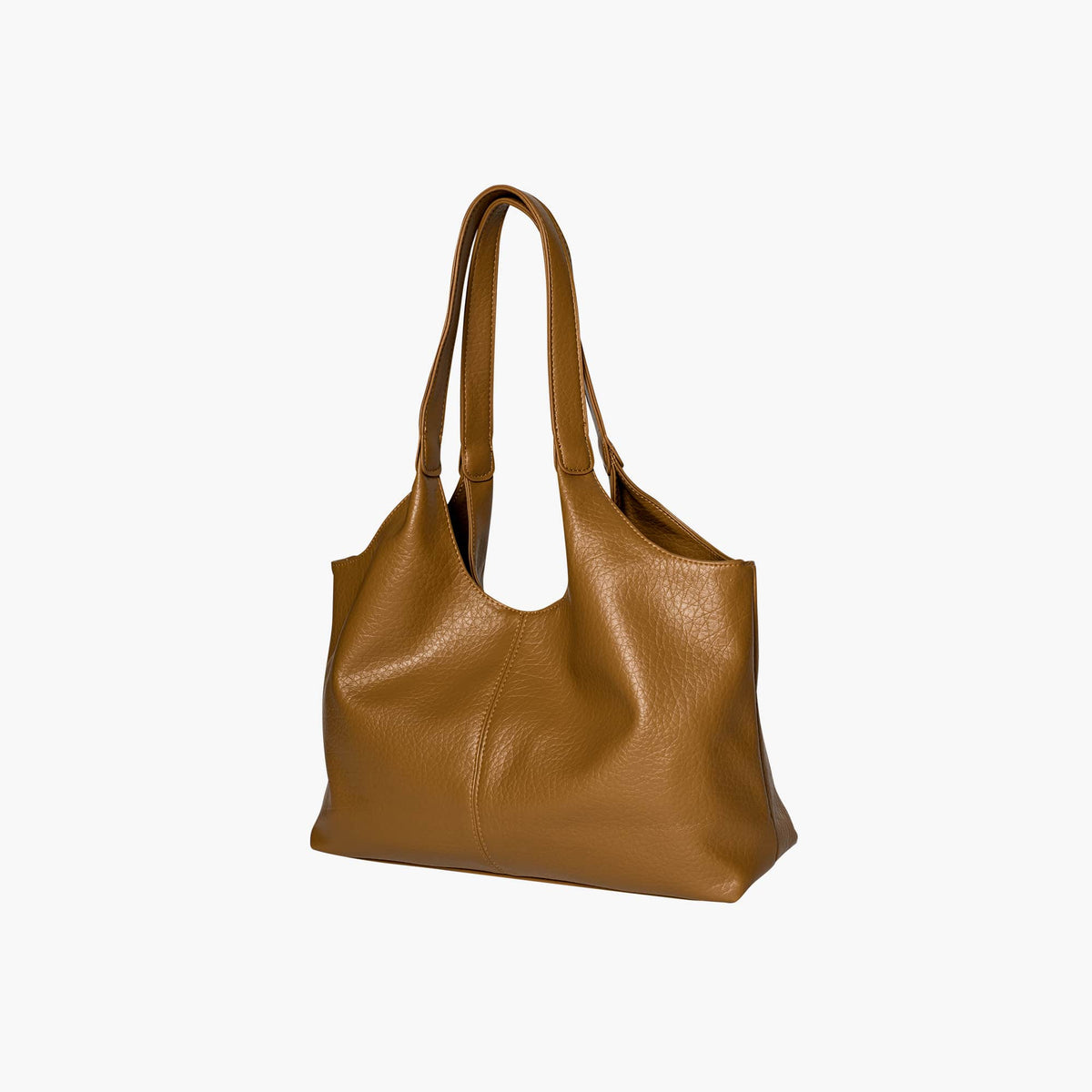 Women's chic vegan leather hobo tote bag