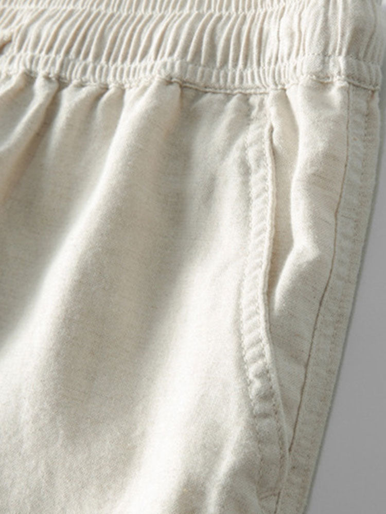 Linen Two-Piece Shirt and Trouser Set