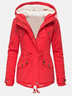 Hooded lined winter jacket