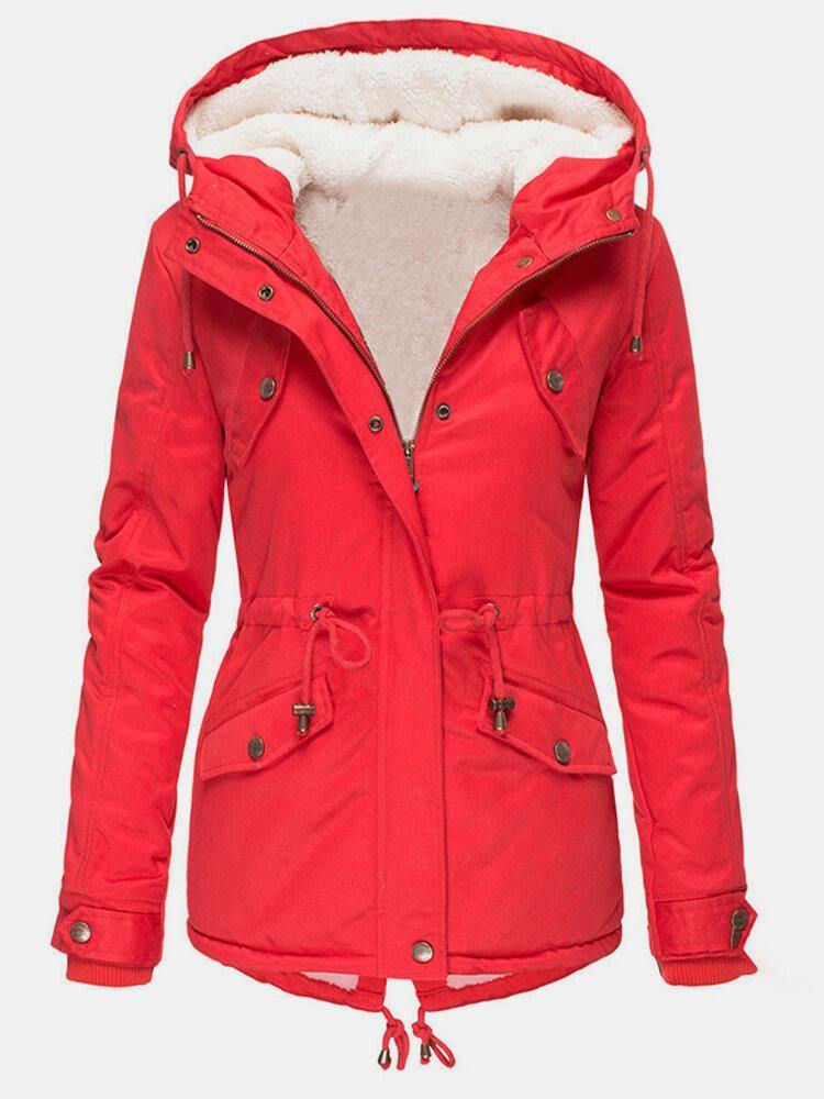 Hooded lined winter jacket