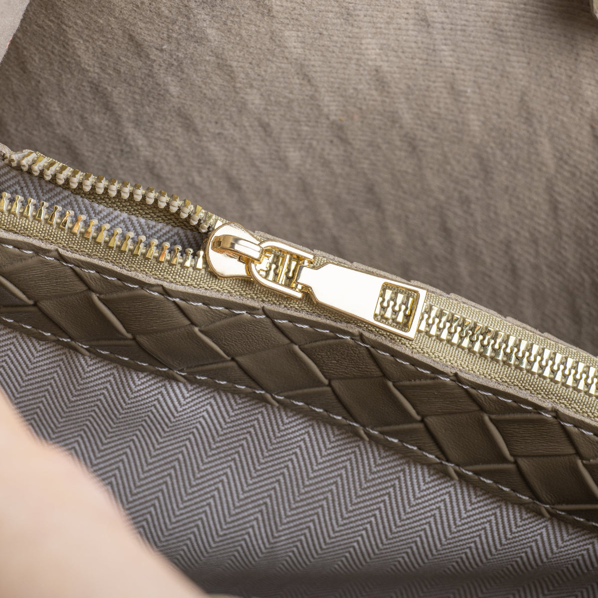 Vegan leather shoulder tote bag