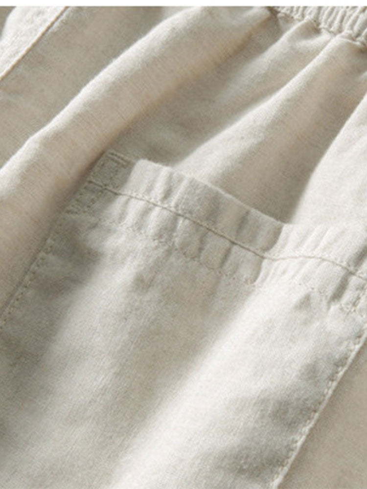 Linen Two-Piece Shirt and Trouser Set