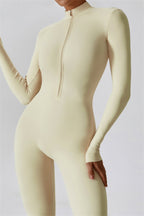Seamless Half-Zip Jumpsuit