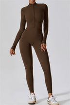 Seamless Half-Zip Jumpsuit