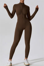 Seamless Half-Zip Jumpsuit