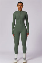 Seamless Half-Zip Jumpsuit