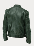 Men's classic leather jacket