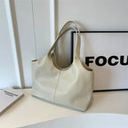 Women's chic vegan leather hobo tote bag