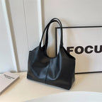 Women's chic vegan leather hobo tote bag