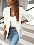 Lightweight tailored blazer in white