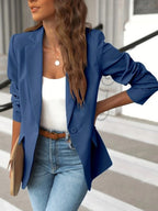 Lightweight tailored blazer in blue