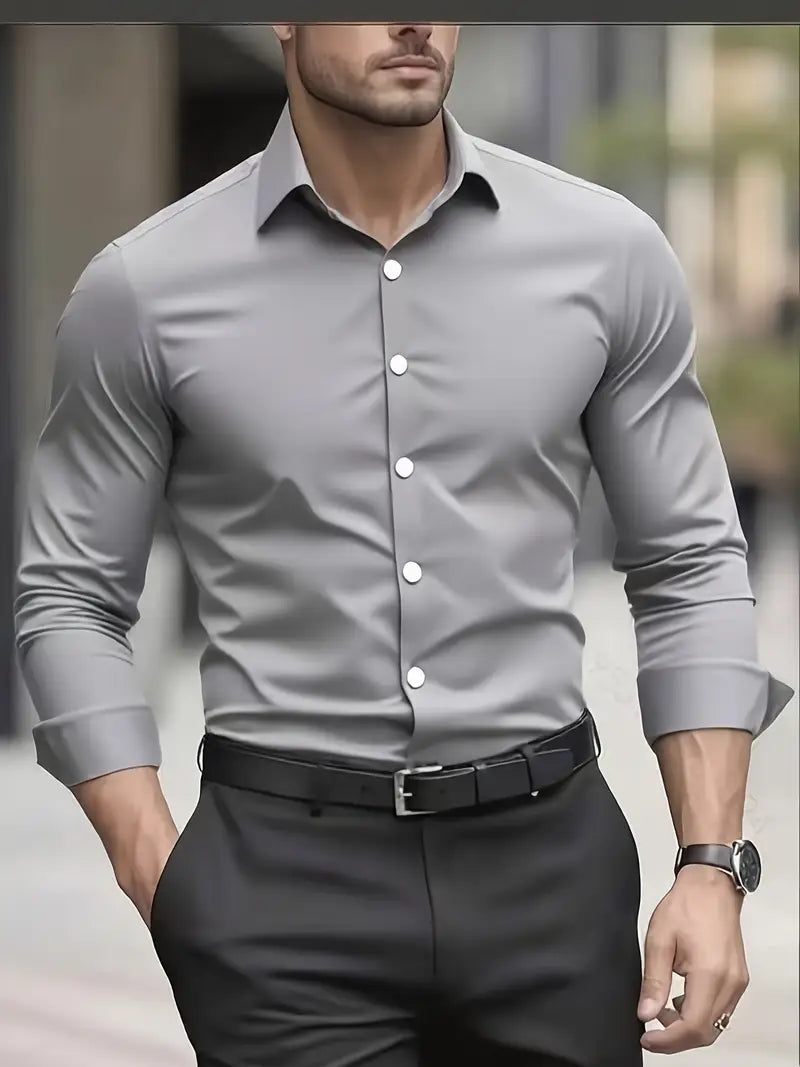 Slim Fit Wrinkle-Resistant Shirt