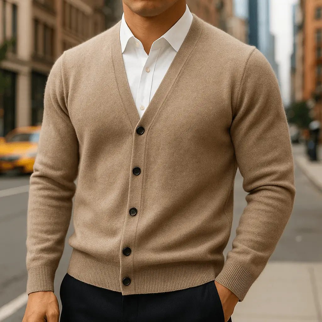 Fine Knit Cashmere Cardigan
