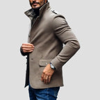 Men's Wool Blend Short Coat Casual Fit