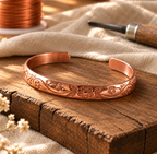Handmade adjustable copper bracelet
