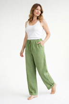 High Rise Relaxed Straight Leg Trousers