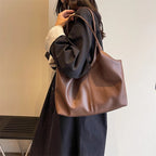 Women's chic vegan leather hobo tote bag