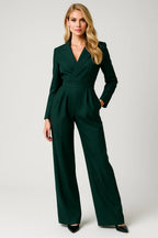 Long Sleeve Wide-Leg Jumpsuit