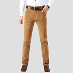 Durable Corduroy Trousers with Multiple Pockets