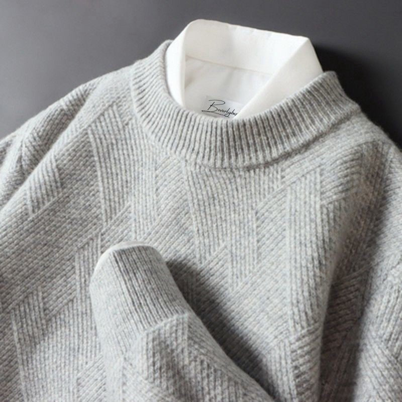 Men's Soft Sweater Pattern Knit