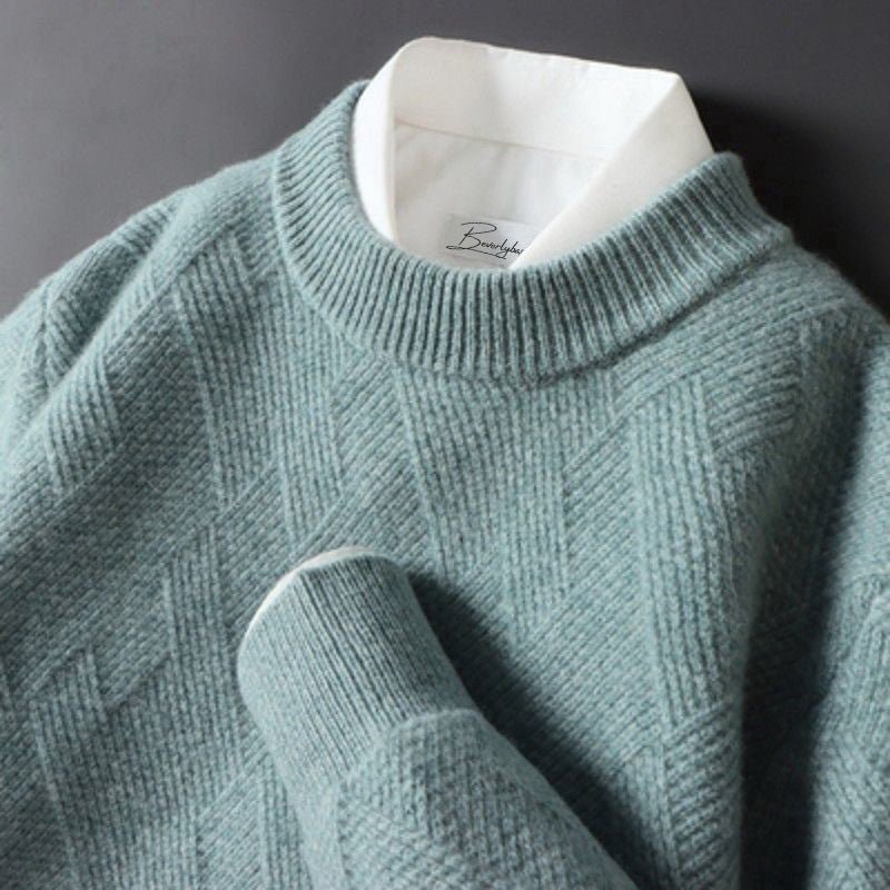 Men's Soft Sweater Pattern Knit