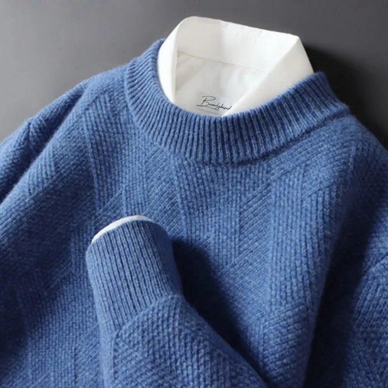 Men's Soft Sweater Pattern Knit