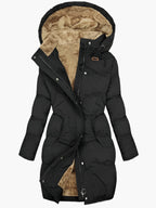 Women's Quilted Hooded Long Winter Coat