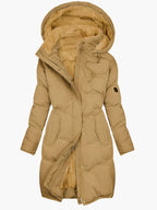 Women's Quilted Hooded Long Winter Coat
